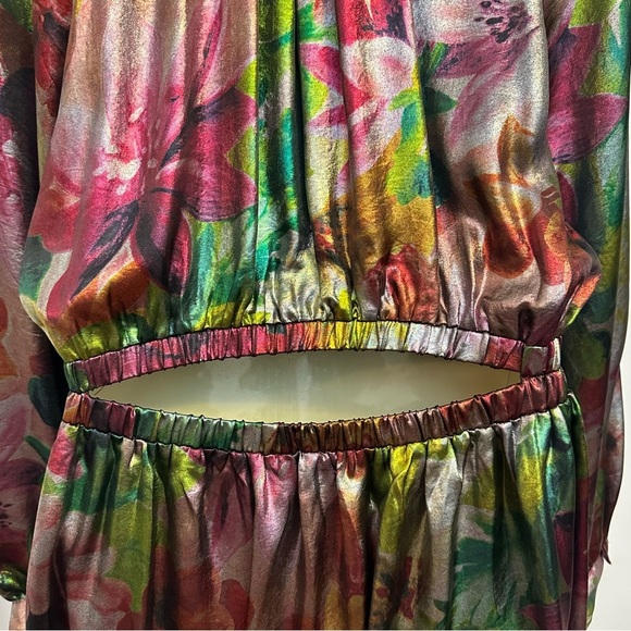 NWT Current Air Metallic Long Sleeve Dress - Picture 8 of 13